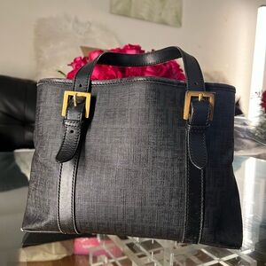 Vintage Fendi bag. Black/gray. Some wear (see pics). Make an offer.